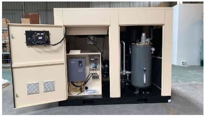 Vertical Two Stage Industrial Portable Air Compressor 3 Phase 55kw Min 75dB