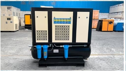 Direct Connection Type Portable Rotary Screw Air Compressor Four In One 10Hp 7.5kw