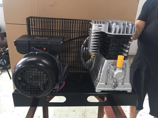 3.0HP Dual Cylinder Reciprocating Piston Compressor Belt Single Phase