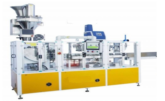 Automatic Flour Packing Machine With PLC Control System Thickness 0.04 - 0.08mm