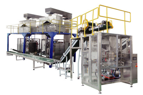 90 - 100bags/min Flour Packaging Machine With Air Pressure Adjustment