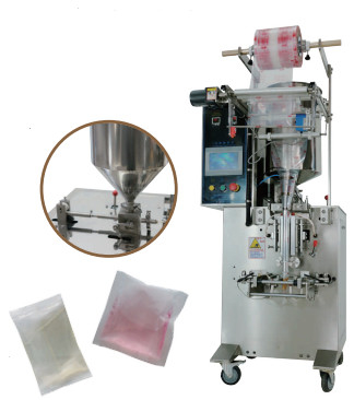 Vertical Type Multi Function Packing Machine For Liquid Juice Shampoo Edible Oil Ketchup