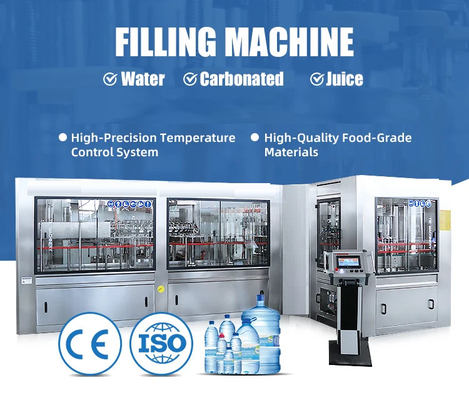 Carbonated Sparkling Water Soft Drink Filling Machine Production Line 2500BPH - 14000BPH