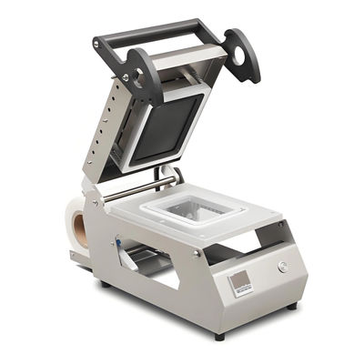 Compact Manual Tray Sealing Machine DQ-4 with Adjustable Temperature Control Circle-cut Design and Ergonomic Handle