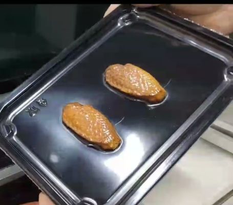 Plastic Tray Vacuum Skin Sealing Machine with Food Grade Stainless Steel and 6061 Anodized Aluminum Mold for Fast Food Packaging