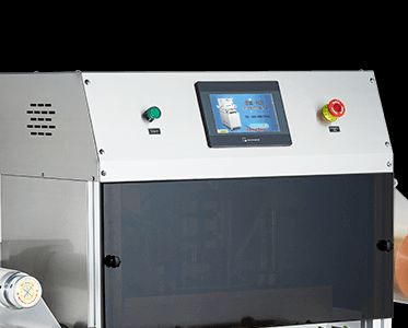 Full-Automatic Modified Atmosphere Vertical Tray Sealer DQ400L-E with Food Grade 304 Stainless Steel and 6061 Anodized Aluminum Mold for Food Packaging