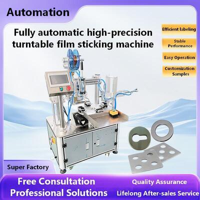 Manufacturer Customized Fully Automatic High-precision Rotary Film Sticking Machine CH-612H Temperature Adhesive Paper Sticking Machine