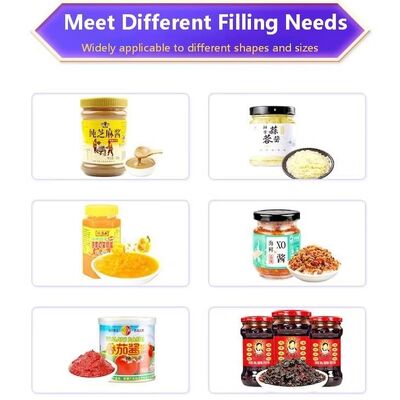 Semi Automatic Mixing and Filling Machine CH-BJLGZ Chili Sauce Packaging and Filling Equipment, Bottled Paste Single Head Filling Machine