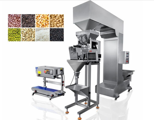 MCU Automatic Granule Grain Packaging Machine Liner Weigher for beans nuts chips