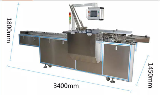 Medical Gloves Automatic Cartoning Machine Packaging 1800mm