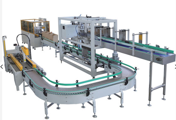 2000kg Corrugated Box Packing Machine Bottom Sealing Line