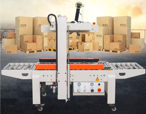 Adhesive Tape 500mm Carton Corrugated Box Packing Machine Sealing