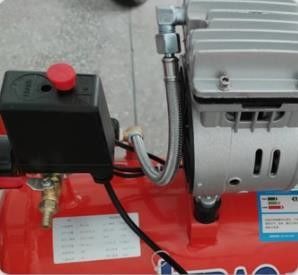 70dB Red Dual Piston Air Compressor 112MM Direct Driven Type