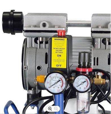 2400W Mute Air Compressor 60MM Noiseless Double Nozzles Aluminum Alloy Body