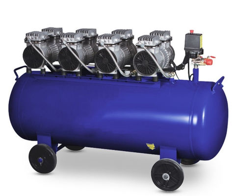 260l Oil Free Piston Air Compressor 50db 4 Head Ac Power W-750x4