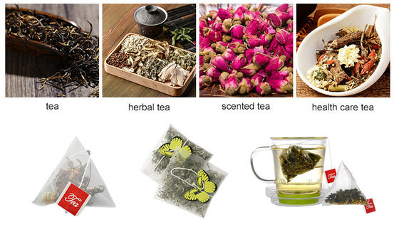 Multihead Weigher Nylon 48mm Tea Bag Packing Machine SUS304 For Herb Tea