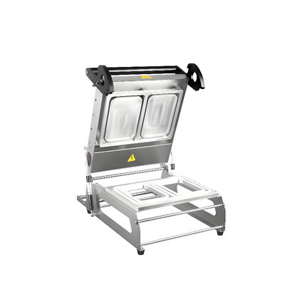 स्टेनलेस स्टील सीलर पैकिंग मशीन FR370E पैकेजिंग मशीन खाद्य मैनुअल पैकेज प्लास्टिक सामग्री ट्रे सीलिंग मशीन