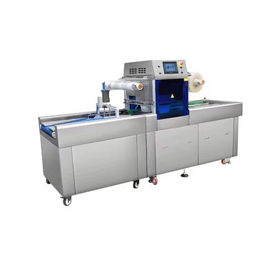 Automatic Continuous Vacuum Skin Displacement Chain Plastic Tray Sealer DQ630AT-VS High Quality Tray Sealer Machine