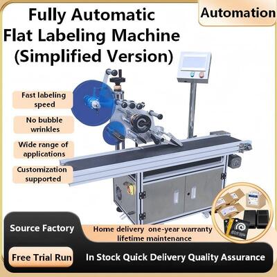 Fully automatic flat labeling machine CH-601-1 for carton labeling plastic card labeling