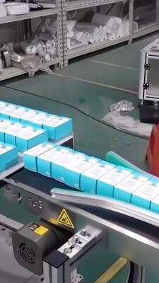 Fully Automatic Dual-Head Phone Film Sticker Machine CH-608 with Easy Tear Labeling for Electronic LCD Screens and Upper/Down Plane Labeling