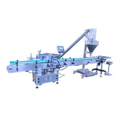 Customized cosmetic powder filling machinery CH-300 fully automatic powder filling production line, powder equipment
