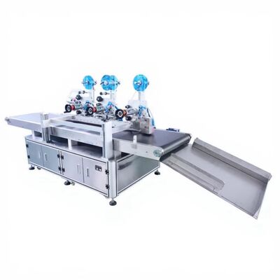 अनुकूलित थ्री हेड कार्डबोर्ड बॉक्स स्टिकर CH-609F आसान फाड़ स्टिकर कार्डबोर्ड बॉक्स दो तरफा टेप काटने की मशीन