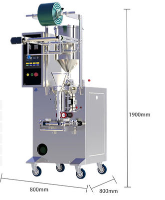 304SS Shampoo Sachet Packing Machine Filling Honey Liquid Food Beverage