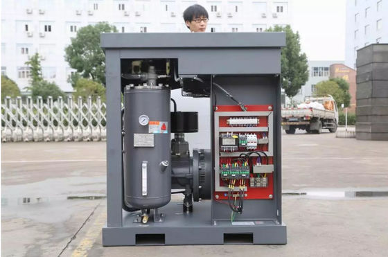 8 bar Belt Electric Screw Compressor Double Control System 1.6m3 min
